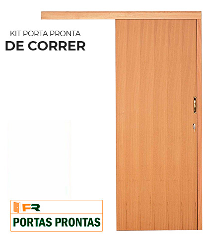 kit porta pronta de correr - fr portas prontas