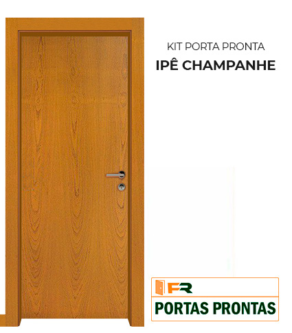 kit porta pronta Ipê Champanhe - fr portas prontas
